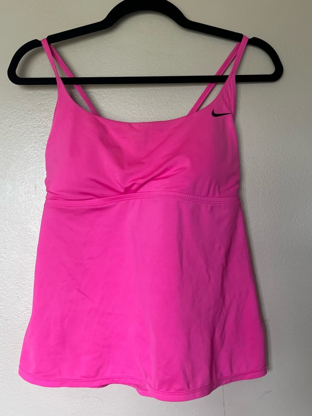 Nike Hot Pink Double-Strap Athletic Tank with Shelf Bra